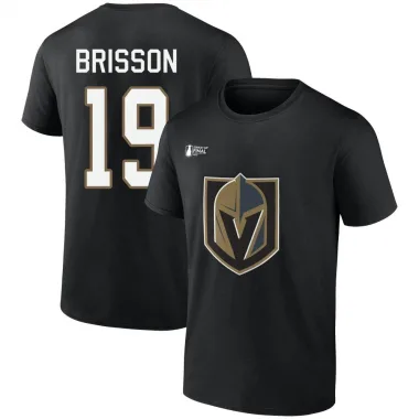 Gold Men's Brendan Brisson Vegas Golden Knights Black 2023 Western Conference Champions Goal Tender T-Shirt