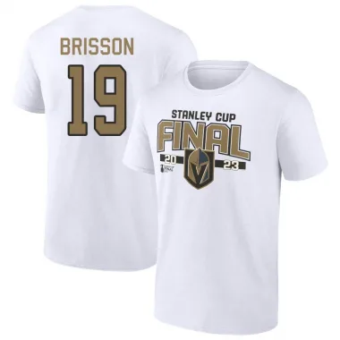 Gold Men's Brendan Brisson Vegas Golden Knights White 2023 Stanley Cup Final T-Shirt