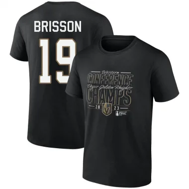 Gold Youth Brendan Brisson Vegas Golden Knights Black 2023 Stanley Cup Final T-Shirt